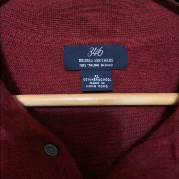 346 Brooks Brothers Fine Italian Merino Wool Sweater size XL - Picture 3 of 3
